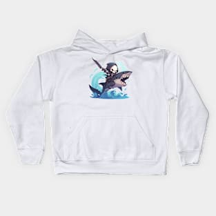 reaper ride shark Kids Hoodie